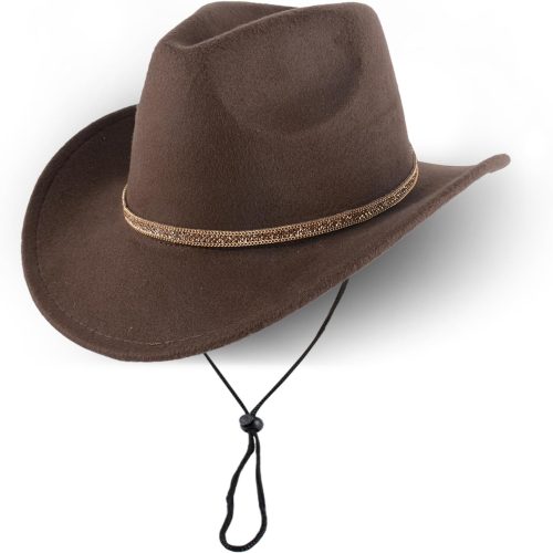 Cotton Polyester Cowboy Hat with Removable Decorative Band