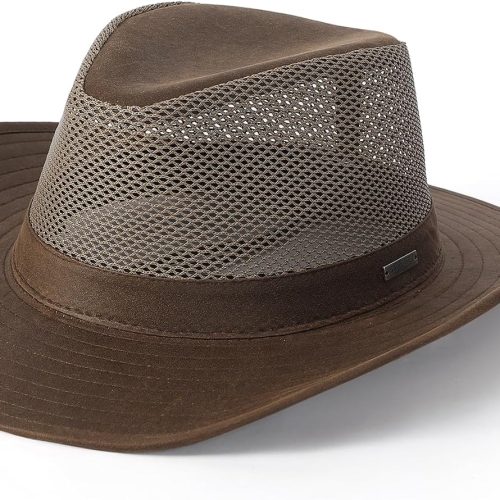 Mesh Crown Cowboy Hat with Moisture Wicking Sweatband